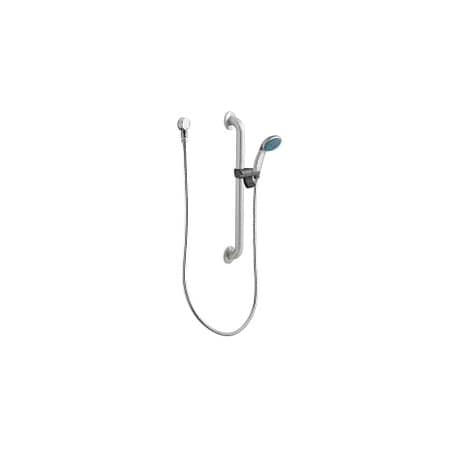 Moen Slide Bar/Grab Bar Shower Chrome/Stainless 52224GBM17